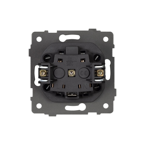 Механизм розетки влагозащищённый SCT-MCP-PL-BK-V (250V, 16A) (Arlight, -)