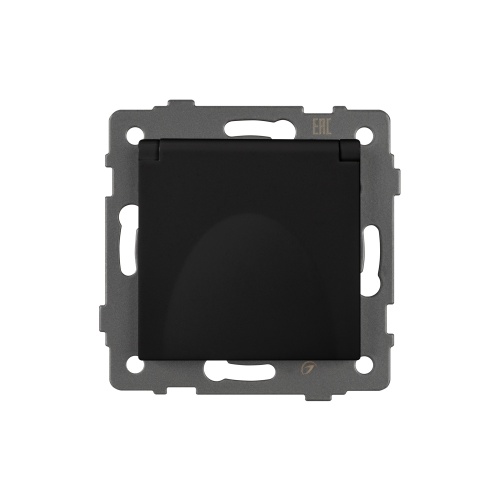 Механизм розетки влагозащищённый SCT-MCP-PL-BK-V (250V, 16A) (Arlight, -)