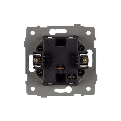 Механизм выключателя одноклавишный самовозвратный SWT-MKR1-PL-WH-V (250V, 10A) (Arlight, -)