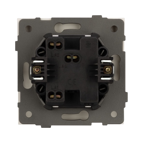 Механизм выключателя одноклавишный проходной SWT-TENDO-MKP1-SFPL-WH (230V, 10A) (Arlight, Матовый белый)