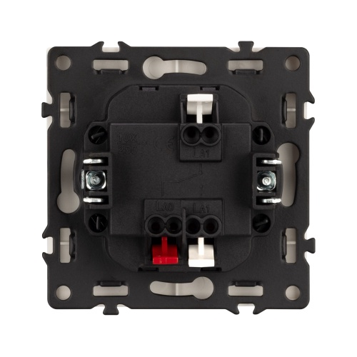 Механизм выключателя одноклавишный проходной LED SWT-NOBE-MKP1-SFPL-L-WH (230V, 10A) (Arlight, Белый кварц)