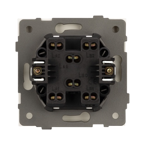 Механизм выключателя одноклавишный перекрёстный SWT-TENDO-MKX1-PL-GD (230V, 10A) (Arlight, Песочный)