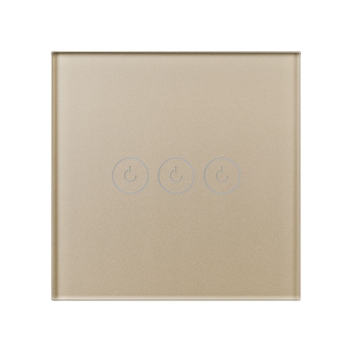 Выключатель сенсорный SWT-OMALI-S03-ZB-GD (250V, 10A, Zigbee) (Arlight, Стекло)
