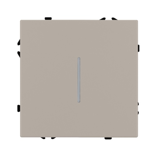 Механизм выключателя одноклавишный проходной LED SWT-NOBE-MKP1-SFPL-L-CA (230V, 10A) (Arlight, Кашемир)
