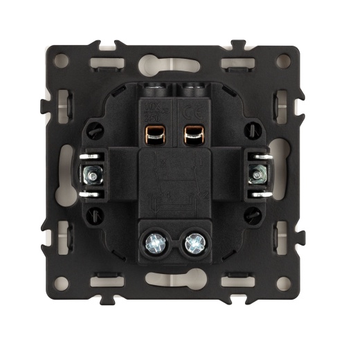 Механизм выключателя одноклавишный перекрёстный SWT-NOBE-MKX1-SFPL-IS (230V, 10A) (Arlight, Никель)