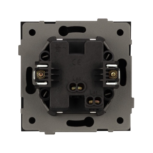 Механизм звонкового выключателя SWT-TENDO-MKR1-PL-GR (230V, 10A) (Arlight, Графитовый)