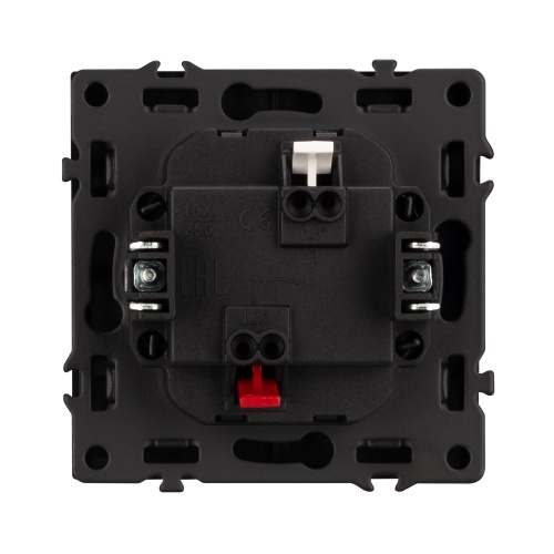 Механизм звонкового выключателя SWT-NOBE-MKR1-SFPL-GR (230V, 10A) (Arlight, Серый базальт)