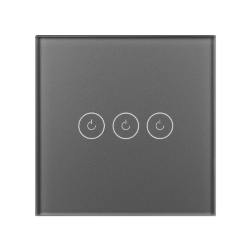 Выключатель сенсорный SWT-OMALI-S03-ZB-GR (250V, 10A, Zigbee) (Arlight, Стекло)