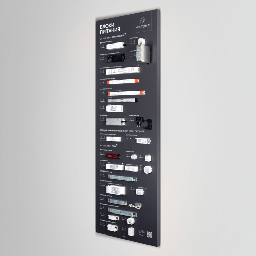 Стенд Блоки Питания ARP-E16-1760x600mm (DB 3мм, пленка) (Arlight, -)