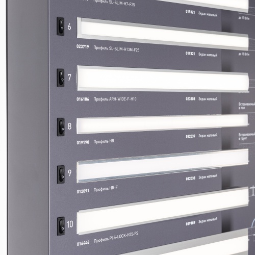 Стенд Профиль Встраиваемый LUX-E13-1760x600mm (DB 3мм, пленка, подсветка) (Arlight, -)