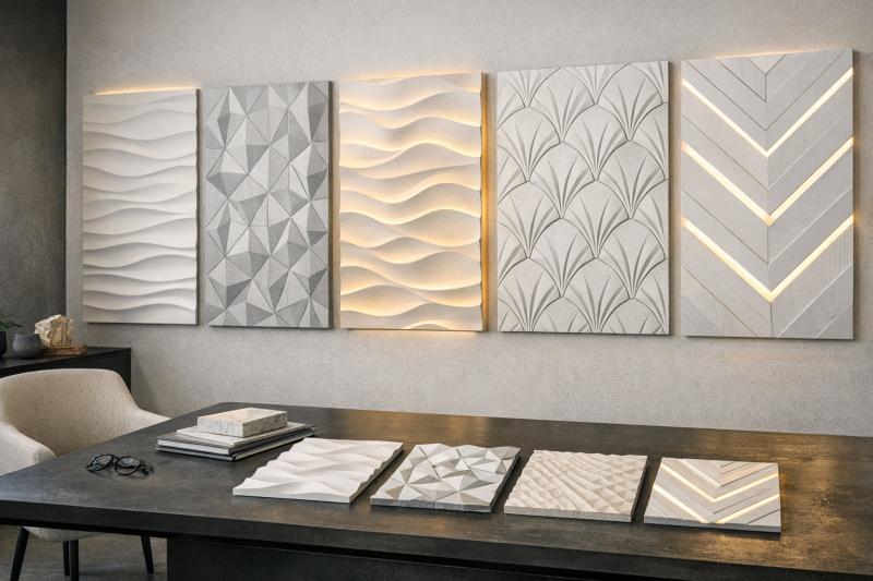Обзор 3D панелей Artpole: коллекции FOGGY, MEMFIS, FUSION + LED, MARSEILLE, ZIGZAG + LED | обзор №203