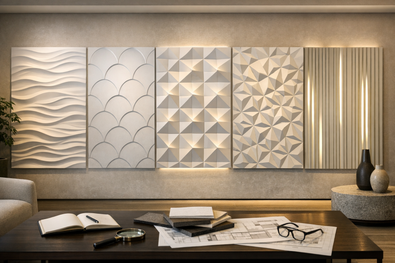 3D панели Artpole для интерьера — обзор WAVE, ARCADO, ILLUSION + LED, ZAFIRA, BARCODE BIG + LED | обзор №133