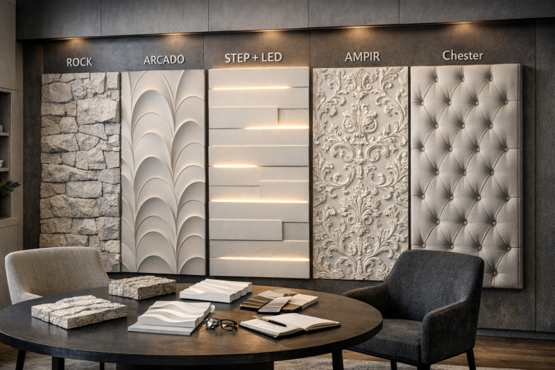 3D панели Artpole для интерьера — обзор ROCK, ARCADO, STEP + LED, AMPIR, Chester | обзор №196