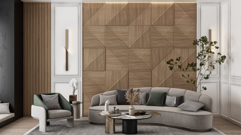 ARCHIMEDE PLATINUM — гипсовые панели с готовым покрытием с архитектурной логикой