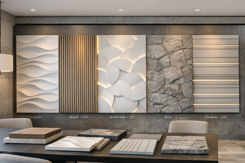 Обзор 3D панелей Artpole: коллекции SINGULAR, WOODS + LED, ARCHIMEDE + LED, ROCK, PARALINE + LED | обзор №204