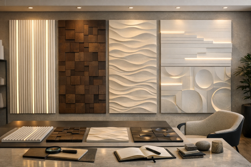 3D панели Artpole для интерьера — обзор BARCODE BIG + LED, CHOCO, SAHARA, STEP + LED, SPACE + LED | обзор №276