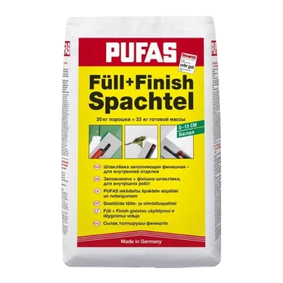 Шпаклевка гипсовая заполняющая PUFAS 20кг от Artpole