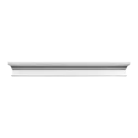 Дверной декор Orac Decor D400 Полиуретан 1275*145*55 мм