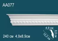 Карниз AA077 Перфект Полиуретан 2400*89*49 мм