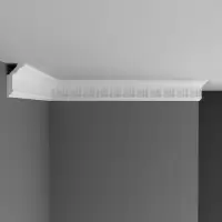 Потолочный плинтус с орнаментом Decomaster DT 88151A Полиуретан 2400*70*45 мм
