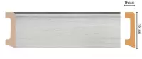 Цветной напольный плинтус Decomaster D234-84 (58*16*2400 мм)