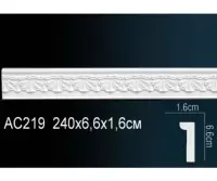 Молдинг гибкий AС219F Перфект Полиуретан 2300*66*16 мм