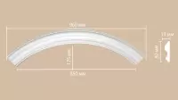 Радиус [1/4 круга] Decomaster 897617-120 (Rнар. 680 | Rвн. 600)