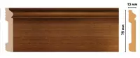 Цветной напольный плинтус Decomaster D005-75 (79*13*2400)