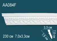 Карниз гибкий AA084F Перфект Полиуретан 2300*70*33 мм