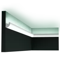 Карниз для скрытого освещения Orac Decor CX188 Дюрополимер 2000*34*30 мм