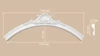 Радиус [1/4 круга] Decomaster 897174-151 (Rнар. 835 | Rвн. 750)