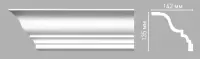 Плинтус потолочный гладкий Decomaster 96271 (135х142х2400мм)