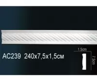 Молдинг гибкий AС239F Перфект Полиуретан 2300*75*16 мм