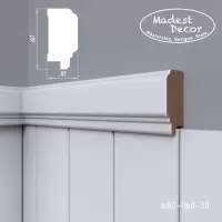 Молдинг для стеновой панели Madest Decor MW80-060-30 МДФ 2400*60*30 мм