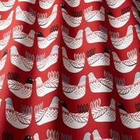 Nordic / Cluck Cluck Scarlet ткань