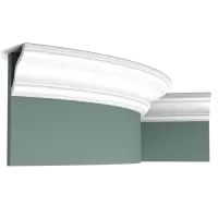Карниз гибкий Orac Decor CX123F NEW Дюрополимер 2000*80*80 мм