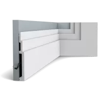 Плинтус Orac Decor SX181 High Line Дюрополимер 2000*200*22 мм