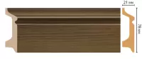 Цветной напольный плинтус Decomaster D122-88 (78*21*2400 мм)