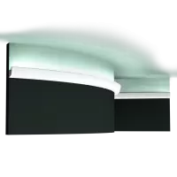 Карниз для скрытого освещения Orac Decor CX189F гибкий Дюрополимер 2000*27*27 мм