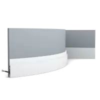 Многофункциональный профиль гибкий Orac Decor SX187F High Line Дюрополимер 2000*75*12 мм