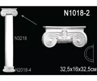 Капитель полуколонны N1018-2 Перфект Полиуретан 325*325*160 мм