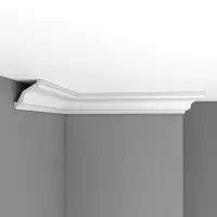 Потолочный плинтус гладкий Decomaster DP 352 (65*65*2400)