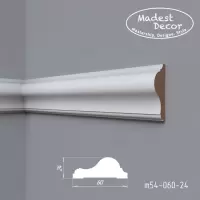 Молдинг Madest Decor M54-060-24 МДФ 2400*60*24 мм