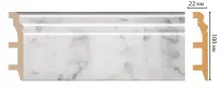 Цветной напольный плинтус Decomaster D232-79 (100*22*2400 мм)