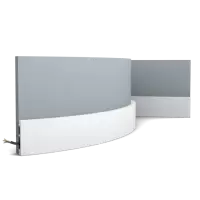 Многофункциональный профиль гибкий Orac Decor SX157F Дюрополимер 2000*66*13 мм