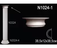 Капитель полуколонны N1024-1 Перфект Полиуретан 385*385*120 мм