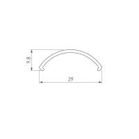 Экран ROUND-D36-360-2500 BLACK OPAL  (Arlight, Пластик)