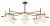 Люстра на штанге Camelia FR5202PL-08BS