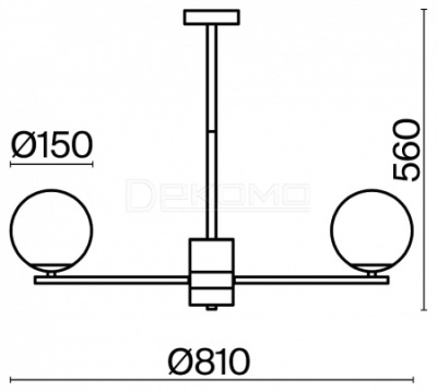 Люстра на штанге Marble FR5230PL-08BS