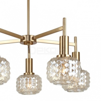 Люстра на штанге Fero FR5366CL-05BS